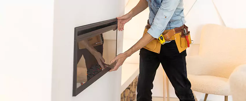Metal Fireplace Installation in Fresno, Texas