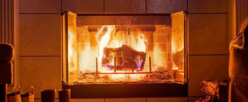 Mendota Hearth Landscape Fireplace Installation in Fresno, Texas