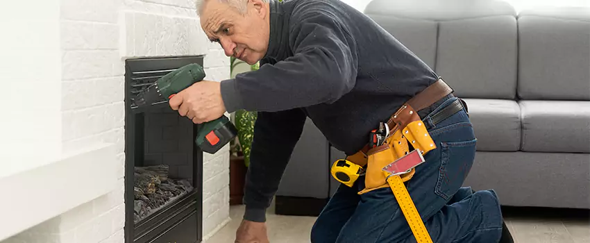 New Indoor Fireplace Installation in Fresno, Texas