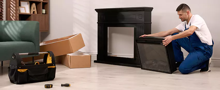 Old Rusted Metal Fireplace Repair And Replacement in Fresno, TX