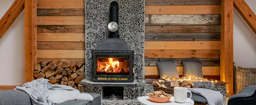 Thelin Hearth Products Direct Vent Gas Stove Fireplace Inspection in Fresno, Texas
